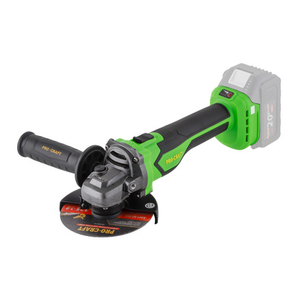 Aku úhlová bruska Procraft PGA22 (bez baterie a nabíječky), 125mm (1)