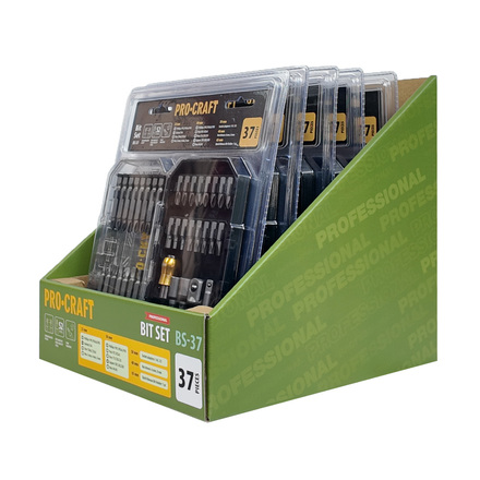 Aku vrtací šroubovák Procraft PA18LiH se sadou bitů BS-37 (13)