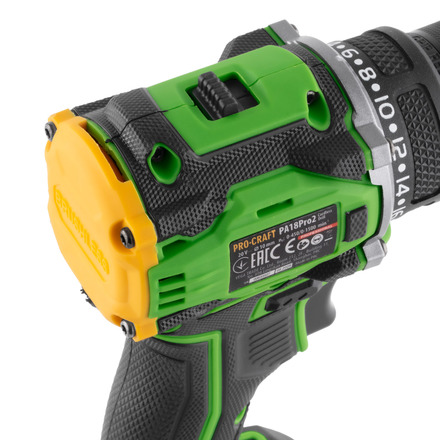 Aku vrtací šroubovák Procraft PA18Pro2 + sada bitů (6)