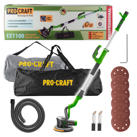 Bruska na sádrokarton s vysavačem Procraft EX1100