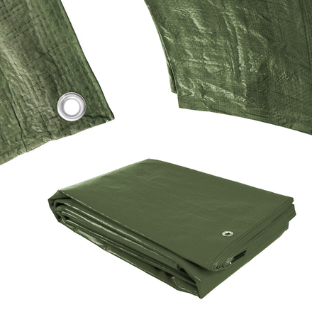 Plachta zakrývací Procraft GT5x6 120gm2 nepromokavá s oky 5x6 m zelená