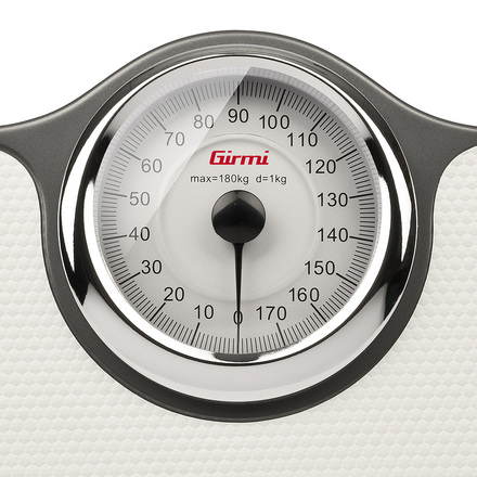 Osobní váha Girmi BP5601 Incanto, mechanická, maximální nosnost 180 kg, dělení stupnice 1 kg, prostiskluzová nášlapná plocha (1)