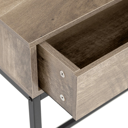 Odkládací stolek Autronic 80x28x77cm, mdf, šedý dub, CT-G1077 GREY (6)