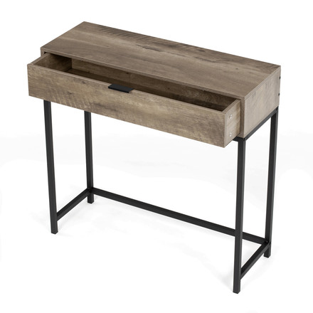 Odkládací stolek Autronic 80x28x77cm, mdf, šedý dub, CT-G1077 GREY (1)