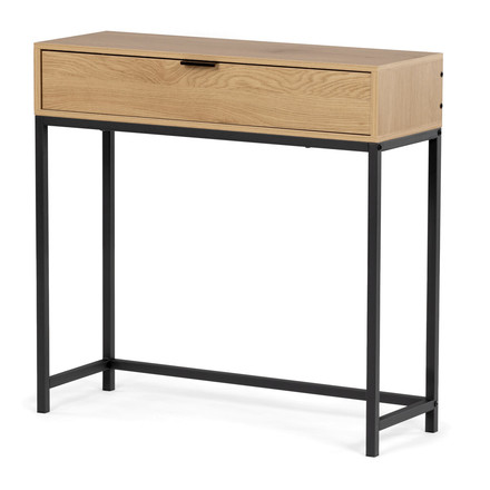 Odkládací stolek Autronic 80x28x77cm, mdf, divoký dub, CT-G1077 OAK