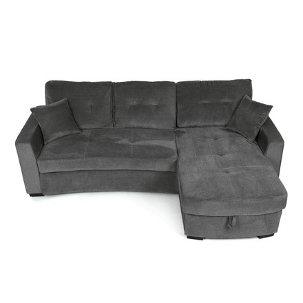 Rohová sedací souprava Autronic šedá látka, ASB-C3990 GREY2 (9)