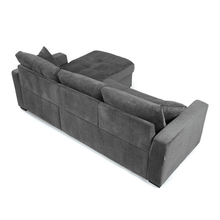 Rohová sedací souprava Autronic šedá látka, ASB-C3990 GREY2 (10)