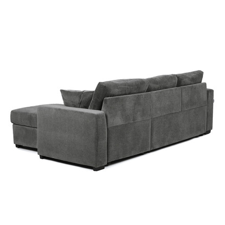 Rohová sedací souprava Autronic šedá látka, ASB-C3990 GREY2 (6)