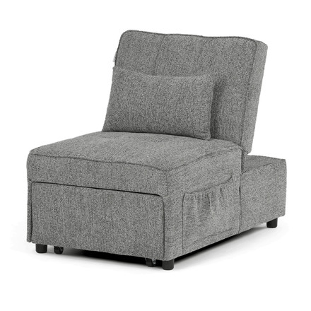 Rozkládací křeslo Autronic šedá, látka, ASB-C3210 GREY2