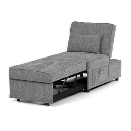 Rozkládací křeslo Autronic šedá, látka, ASB-C3210 GREY2 (1)