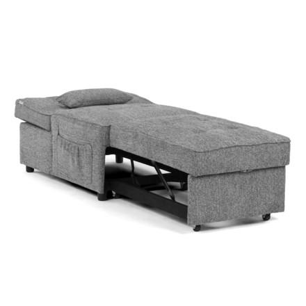 Rozkládací křeslo Autronic šedá, látka, ASB-C3210 GREY2 (2)