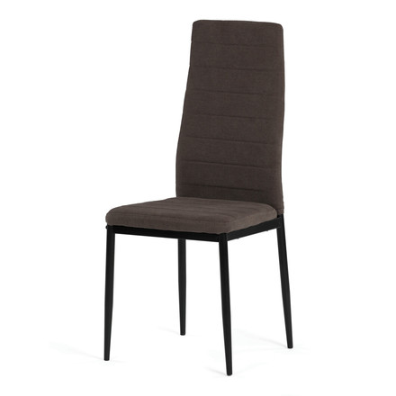 Moderní jídelní židle Autronic hnědá, látka, DCL-V5031 BR2