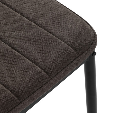 Moderní jídelní židle Autronic hnědá, látka, DCL-V5031 BR2 (10)