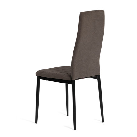 Moderní jídelní židle Autronic hnědá, látka, DCL-V5031 BR2 (4)