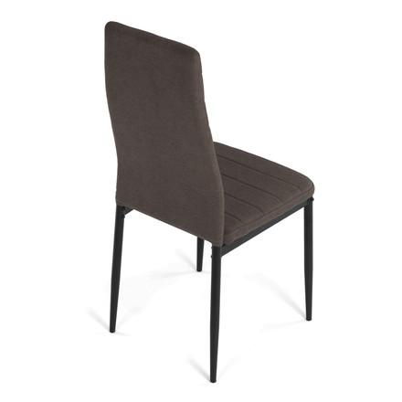 Moderní jídelní židle Autronic hnědá, látka, DCL-V5031 BR2 (6)
