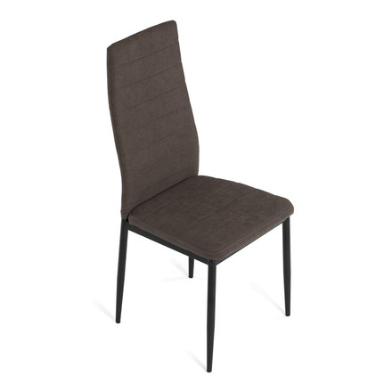 Moderní jídelní židle Autronic hnědá, látka, DCL-V5031 BR2 (8)