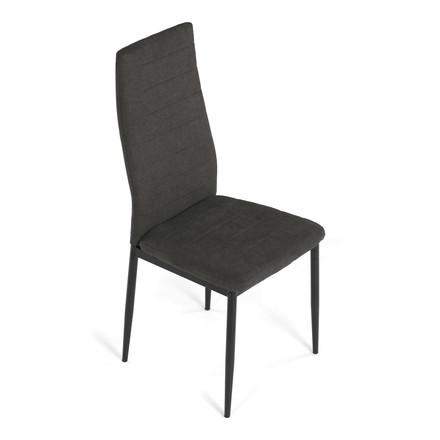 Moderní jídelní židle Autronic šedá, látka, DCL-V5031 GREY2 (8)