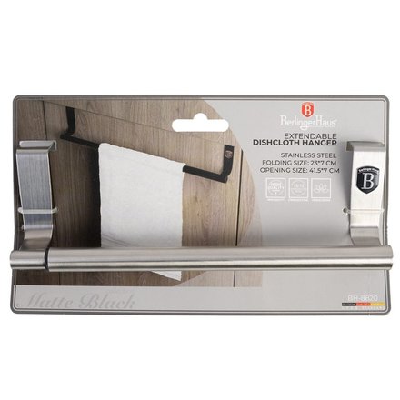 Věšák na utěrky na kuchyňskou linku Berlingerhaus BH-8820 23 - 40 cm nerez (9)
