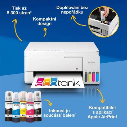 Multifunkční tanková tiskárna Epson EcoTank L3356 (9)