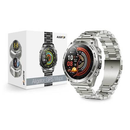 Chytré hodinky Aligator Watch GPS Maps Silver (9)