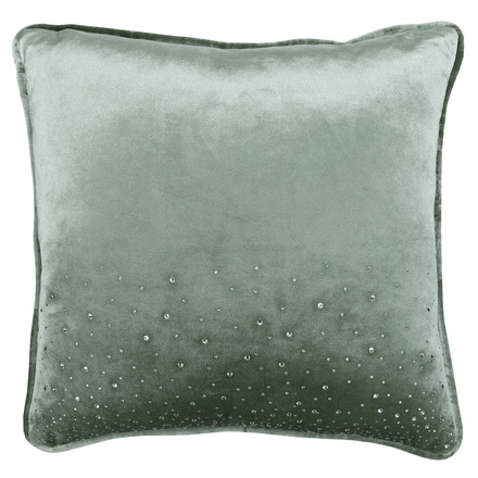 Polštář s výplní Autronic sv. zelený s lemováním, 100% polyester, 50 x 50 cm (POL1246)