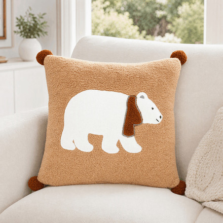 Polštář s výplní Autronic s ledním medvědem, 100% polyester, 45 x 45 cm (POL1206) (1)
