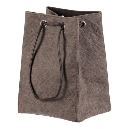 Koš prádelní Autronic látkový, stahovací, šedá barva (DT3011 GREY-M)