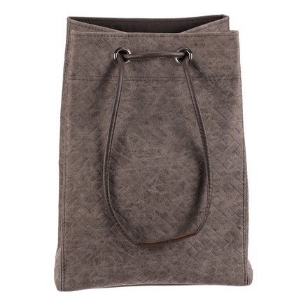Koš prádelní Autronic látkový, stahovací, šedá barva (DT3011 GREY-M) (1)