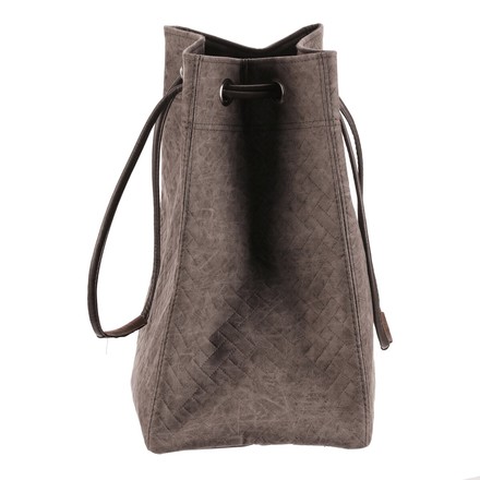 Koš prádelní Autronic látkový, stahovací, šedá barva (DT3011 GREY-M) (4)
