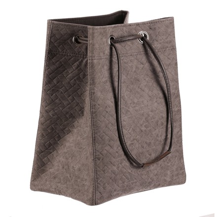 Koš prádelní Autronic látkový, stahovací, šedá barva (DT3011 GREY-M) (5)