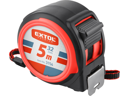 Svinovací metr Extol Premium 3156 5m, EXTRA široká páska 32mm