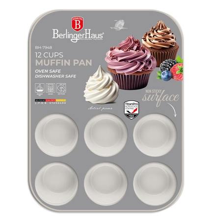 Forma na muffiny s nepřilnavým povrchem Berlingerhaus BH-7948 12 ks Sahara Collection (1)