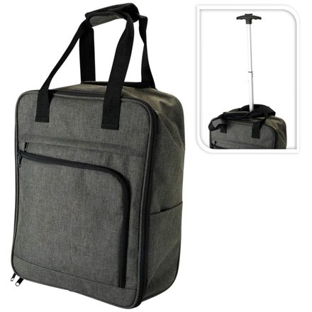 Kufr příruční na kolečkách Proworld KO-CW5000110 textil 36 × 20 × 45 cm temně šedá (2)
