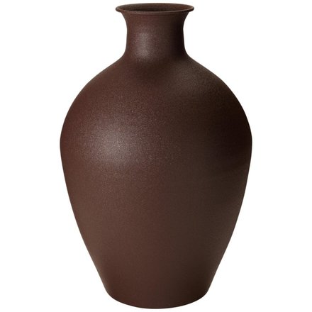 Váza Homestyling KO-FZ1003070 kovová 46 cm tmavě hnědá
