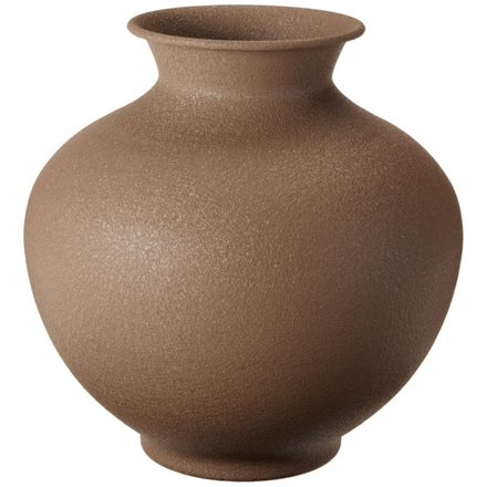 Váza Homestyling KO-FZ1003020 kovová 23 cm hnědá
