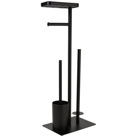WC sada Bathroom Solutions KO-C80800070 kov/plast 26 × 18 × 68 cm černá