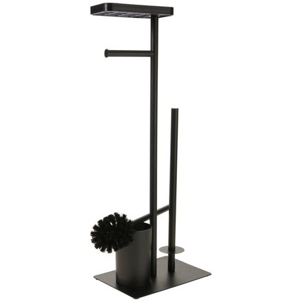 WC sada Bathroom Solutions KO-C80800070 kov/plast 26 × 18 × 68 cm černá (1)