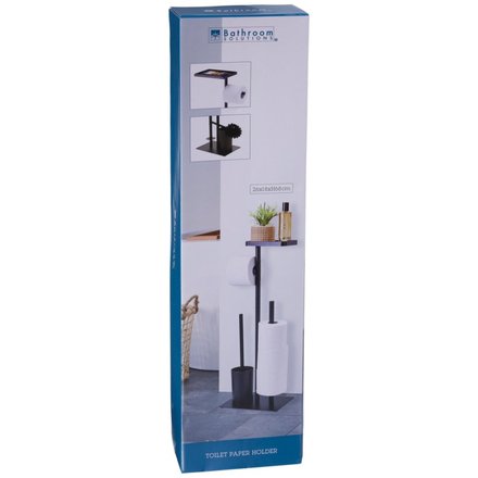 WC sada Bathroom Solutions KO-C80800070 kov/plast 26 × 18 × 68 cm černá (3)
