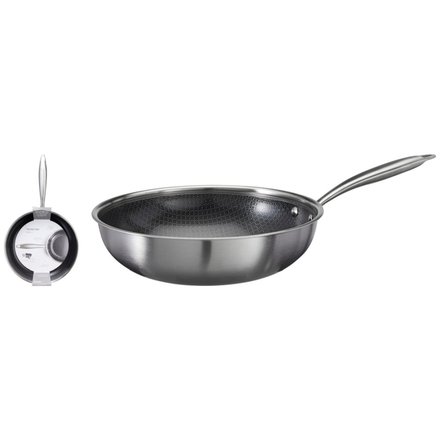 Pánev nerezová s nepřilnavým povrchem Siaki KO-C85000470 28 cm (1)