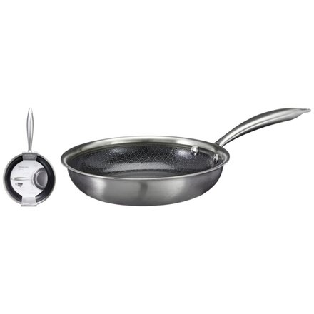 Pánev nerezová s nepřilnavým povrchem Siaki KO-C85000460 24 cm (1)