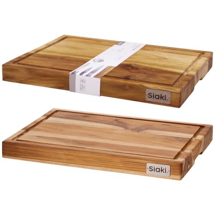 Krájecí prkénko Siaki KO-J18000130 teak 40 × 30 cm (1)