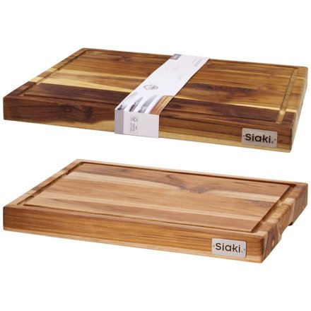Krájecí prkénko Siaki KO-J18000140 teak 45 × 35 cm (1)