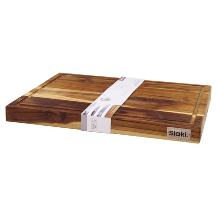 Krájecí prkénko Siaki KO-J18000140 teak 45 × 35 cm (2)