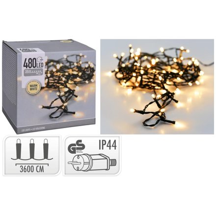 Vánoční světelný řetěz ProGarden KO-AX7401060 480 LED teplá Bílá (1)