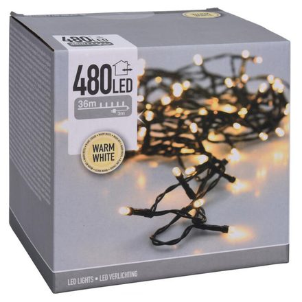 Vánoční světelný řetěz ProGarden KO-AX7401060 480 LED teplá Bílá (2)