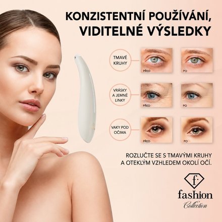 Masážní přístroj na oči, oční okolí a spánky BerlingerHaus FTV-0136 Cream Gold Collection (8)