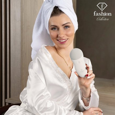 Sonický čisticí kartáček na obličej a pleť BerlingerHaus FTV-0133 silikonový Cream Gold Collection (2)