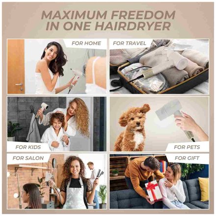 Vysoušeč vlasů BerlingerHaus FTV-0151 s BLDC motorem a ionizací 1600W Cream Gold Collection (27)