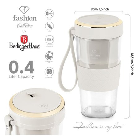 Stolní mixér BerlingerHaus FTV-0177 USB-C Cream Gold Collection (13)