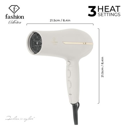 Vysoušeč vlasů s difuzérem a ionizátorem BerlingerHaus FTV-0145 2300W Cream Gold Collection (8)